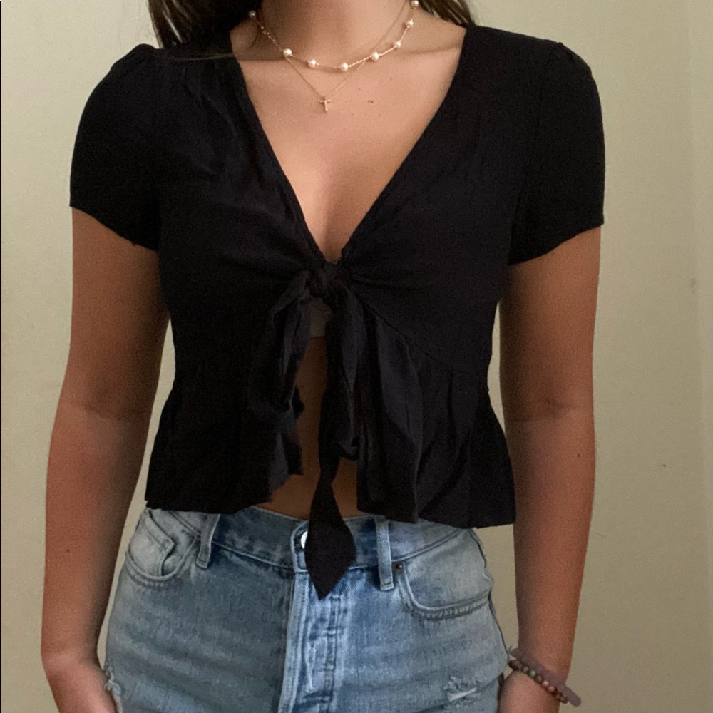 Black tie top